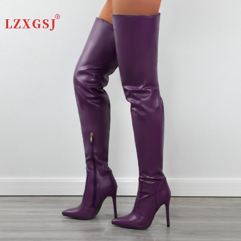 sexy purple boots