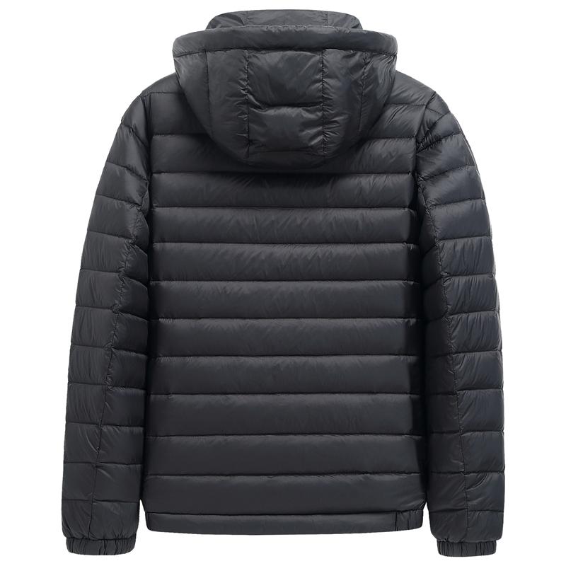 SHAN BAO 2021 Winter Brand Warm Men's Loose Hooded Down Jacket Classic Style Badge Plus Size Lightweight Down Jacket 5XL 6XL 7XL